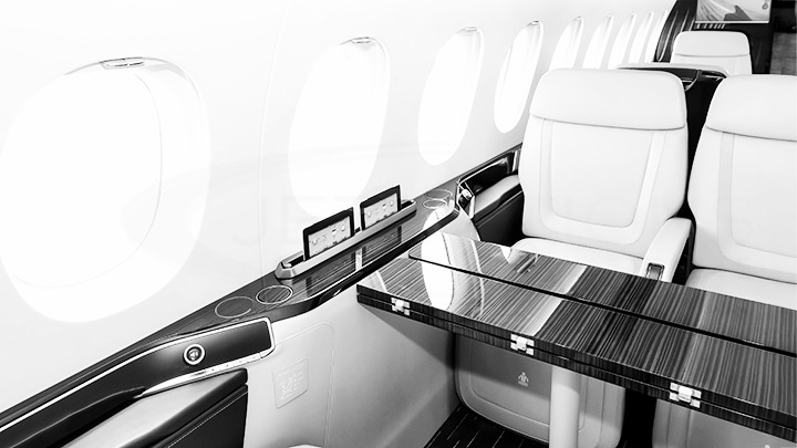Special Charter Category - Falcon 2000 Jet Interior